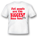 Fat people are the biggest race fans funny humor black or white tee Unisex