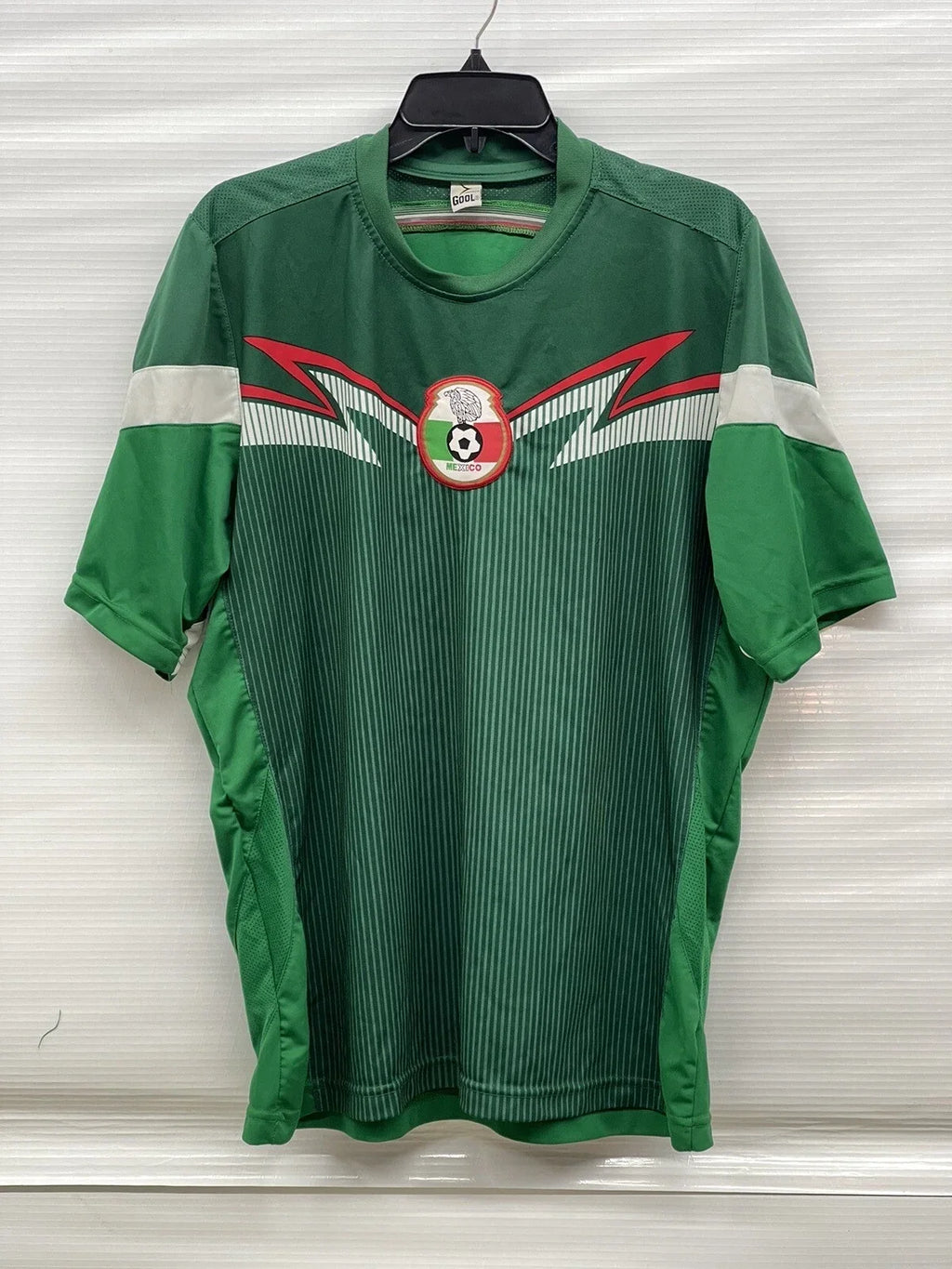 Large Federacion Mexicana Futbol Soccer Jersey Adult Green Gool Mexico Unisex