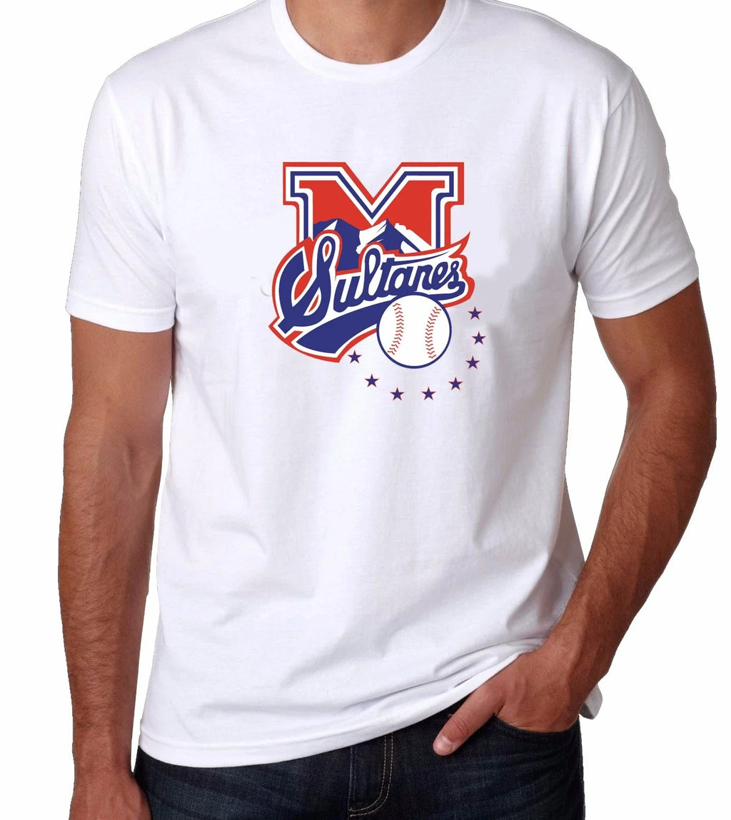 SULTANES DE MONTERREY Baseball Men's Crew Neck 100% Cotton Unisex
