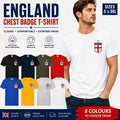 England Football St George Cross Chest Badge World Cup Tee 2026 Gift Unisex