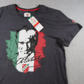 Karşıyaka SK Ataturk Graphic T Shirt Mens L Black Turkish Soccer Fan Tee NEW Unisex