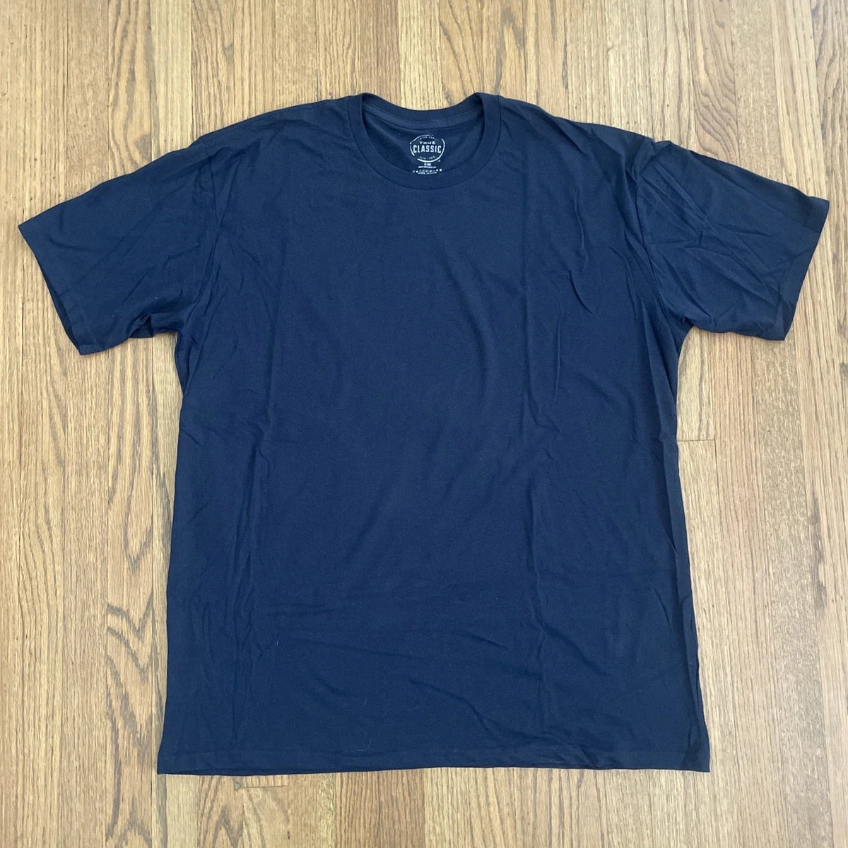 True Classic Premium Quality Crew Neck Tee T Shirt Mens NAVY BLUE XXL 2XL Unisex