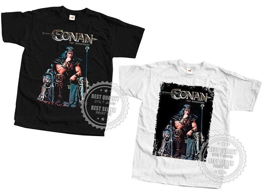 Conan the Barbarian 1982 T SHIRT v11 Movie Poster Black White sizes S to 5XL Unisex