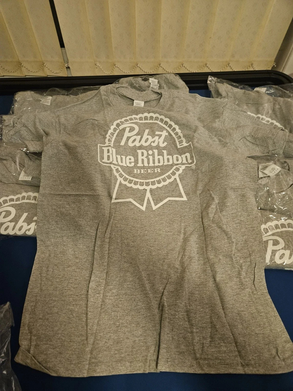 PABST Blue Ribbon Beer s Grey - Multiple Sizes Available Unisex