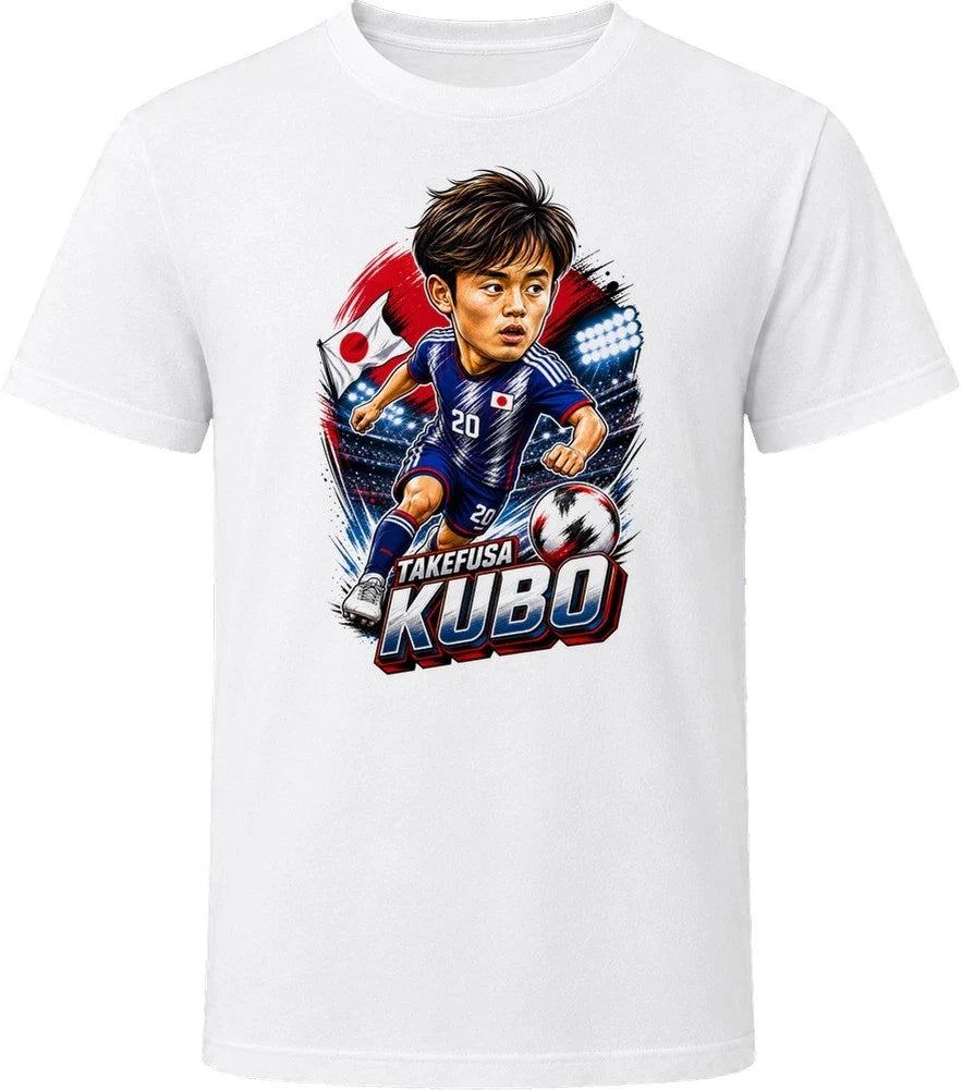 Takefusa Kubo, Japan Caricature Soccer 2026 T Shirt Unisex