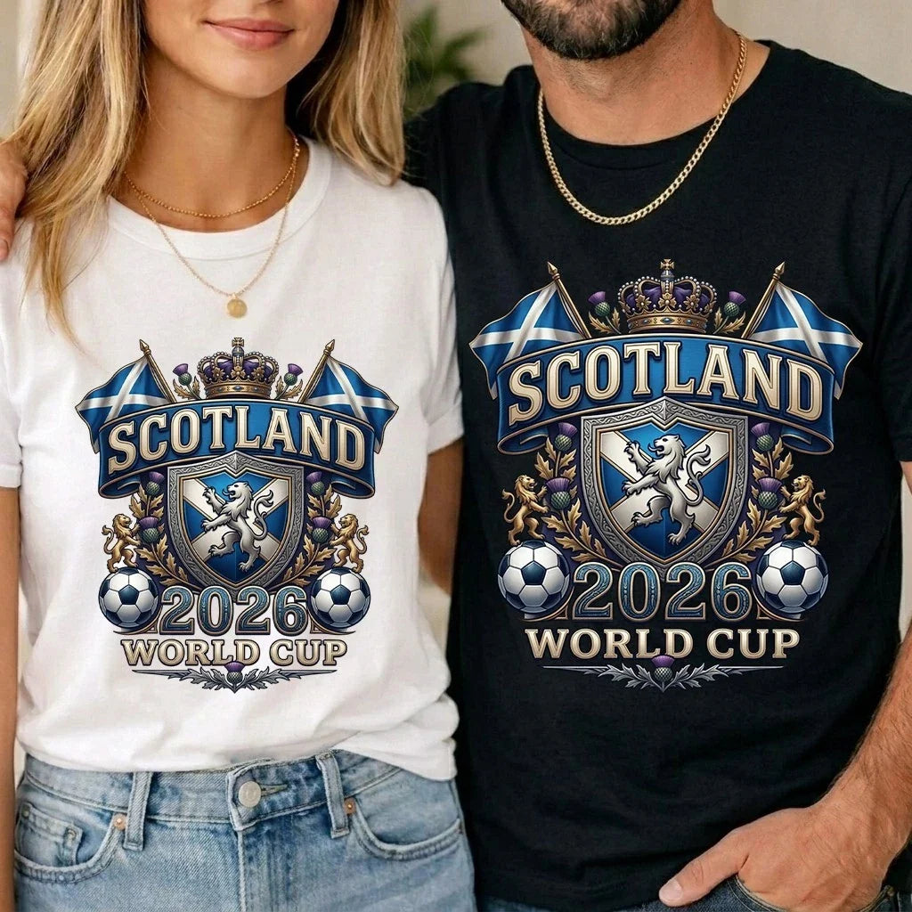Scotland World Cup 2026 Football Fan Unisex T Shirt Kids Scottish Soccer Tee Unisex