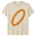 Simple Orange Oval Shape Abstract Art Birthday Gift For Him And Her Unisex