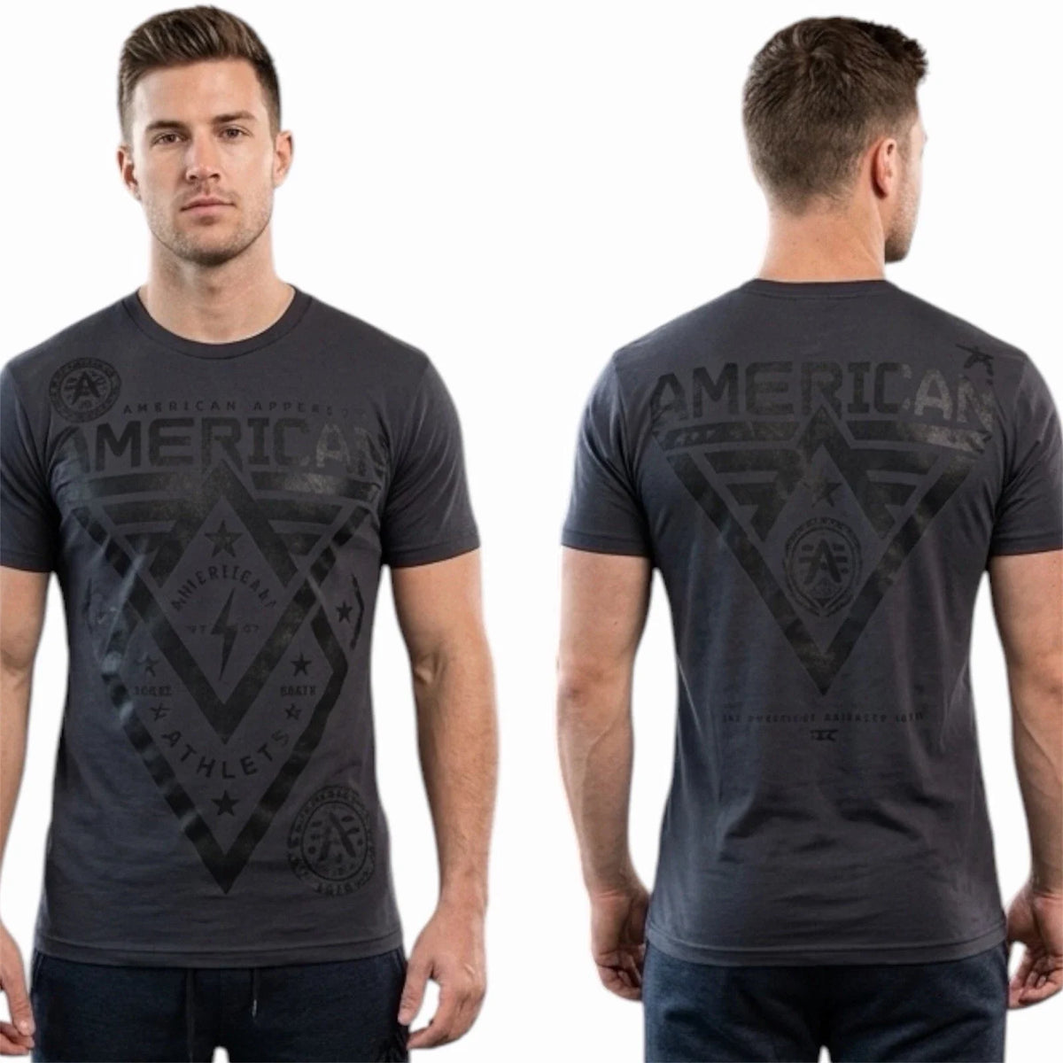 AMERICAN FIGHTER Dark Charcoal Grey Black ALASKA Athletic Graphic NWT Unisex
