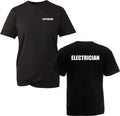 Electrician Print T-Shirt Maintaining Electrical Power Staff Worker Workwear Top