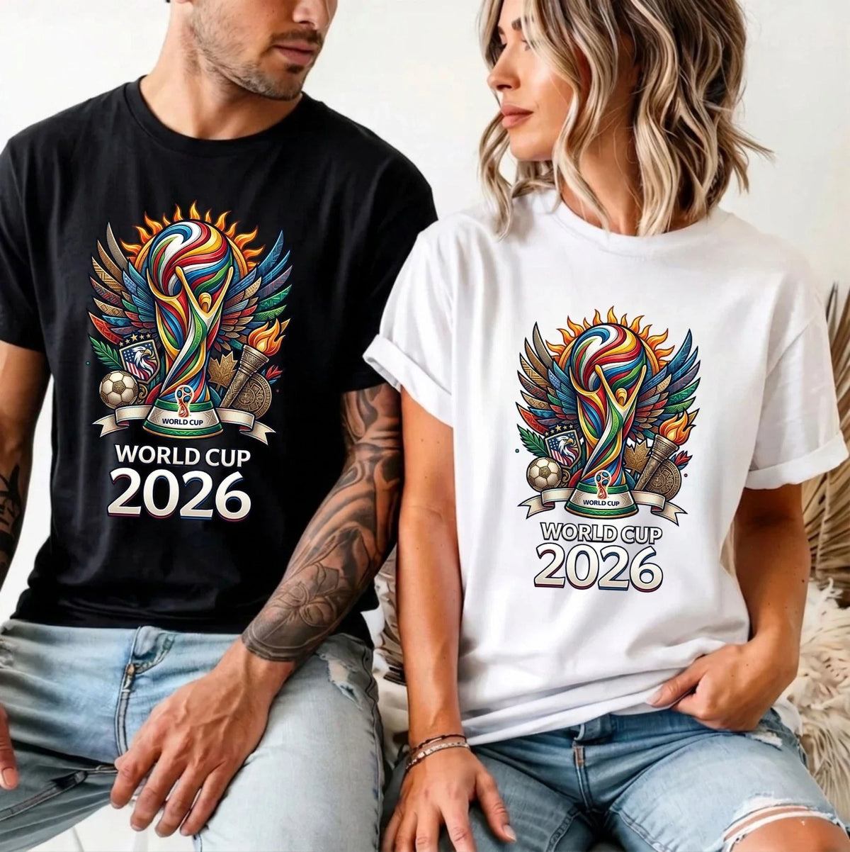 World Football Fan – Unisex Sports Supporter Gift Tee Top Unisex