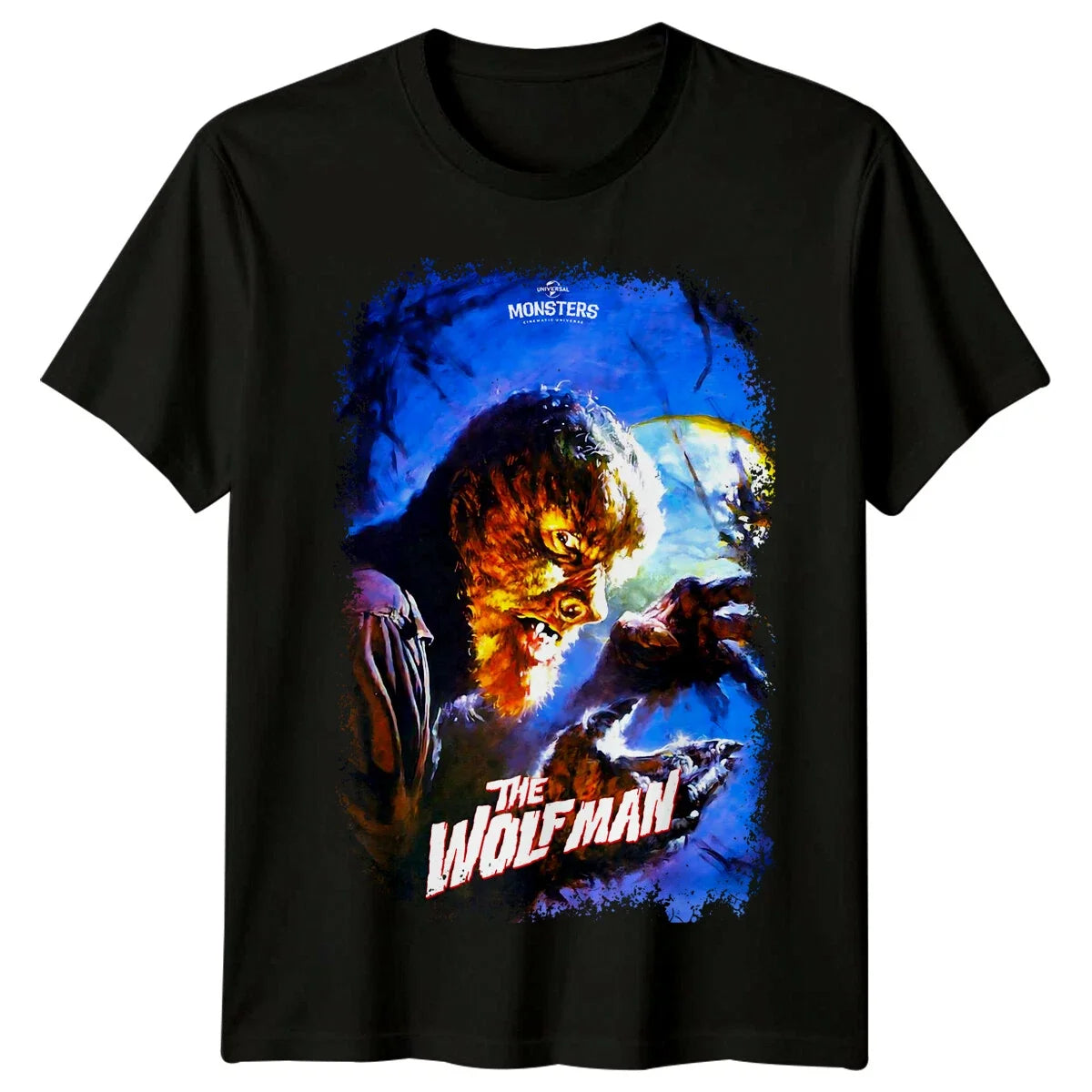 The Wolf Man (1941) Movie Poster Inspired Retro 80s Tee Unisex