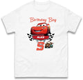 Personalised Printed Cars Birthday T Shirt, Theme Party shirt, Birthday Gift, Unisex