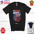 Custom Name Red White 250th Crew 2026; 4th Of July Soccer Player Patriotic Shirt Unisex