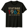 Vintage 1962 Mens T Shirt 64th Birthday Gift Aged To Perfection Unisex
