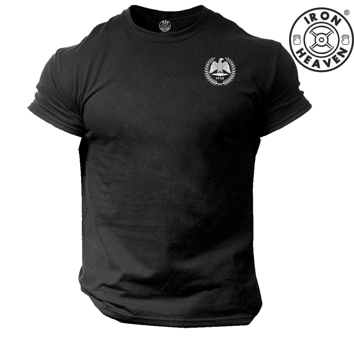 SPQR Eagle T Shirt Pocket Gym Clothing Bodybuilding Training Workout Roman Top Unisex