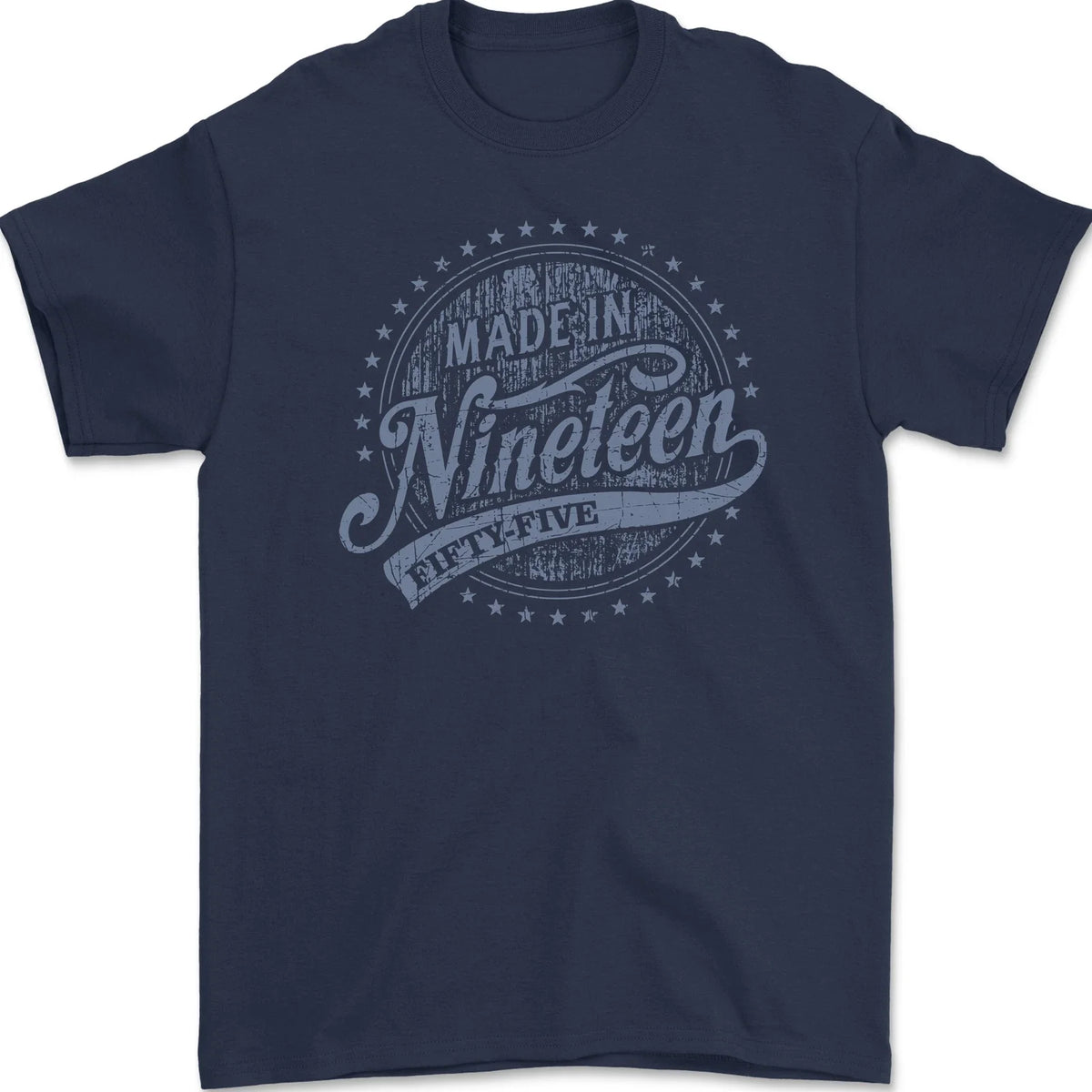 Distressed 71st Birthday Made In 1955 Mens 100% Cotton Unisex