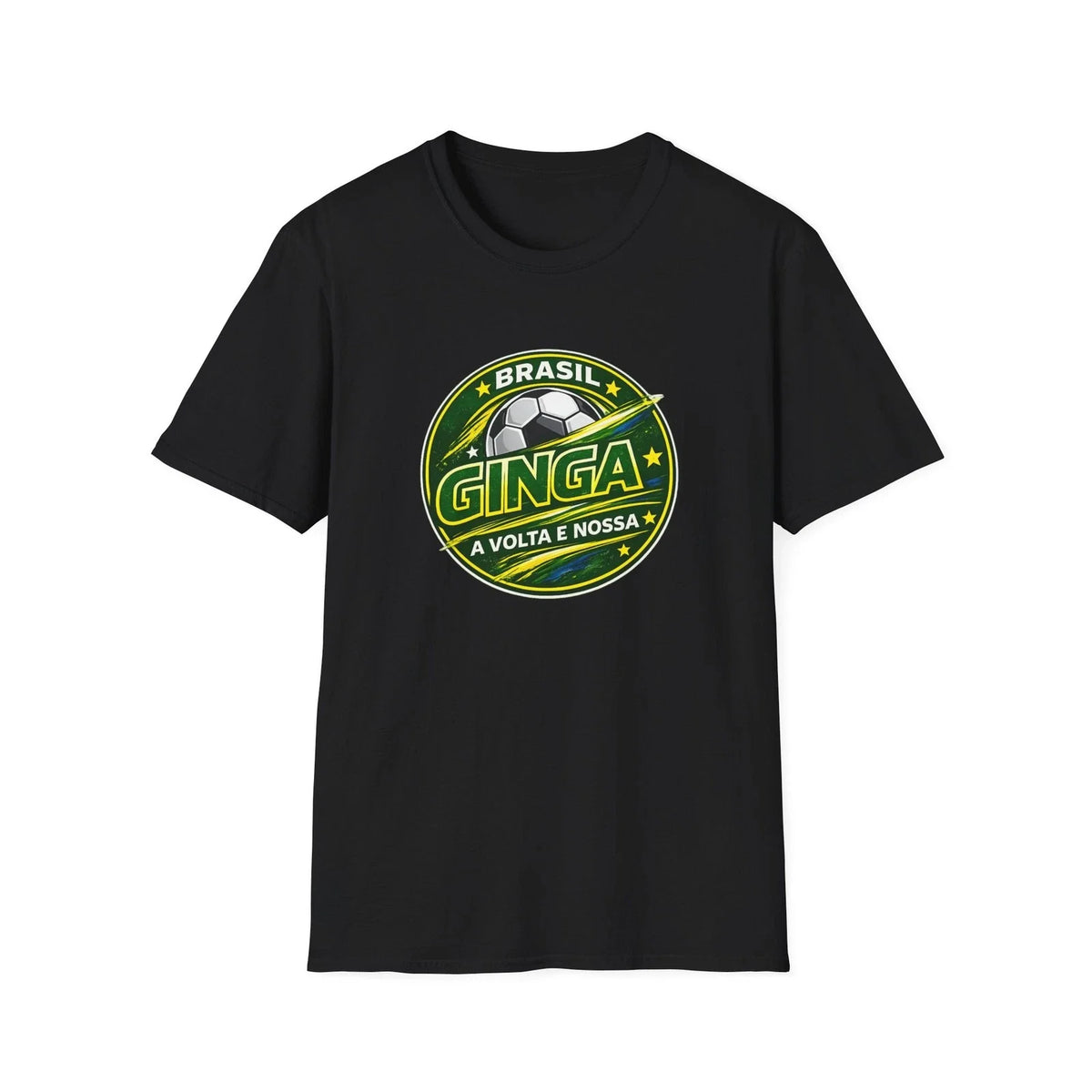 Brasil Ginga Style Shirt Brazilian Football Fan Tee Retro Brazil Inspired Shirt Unisex