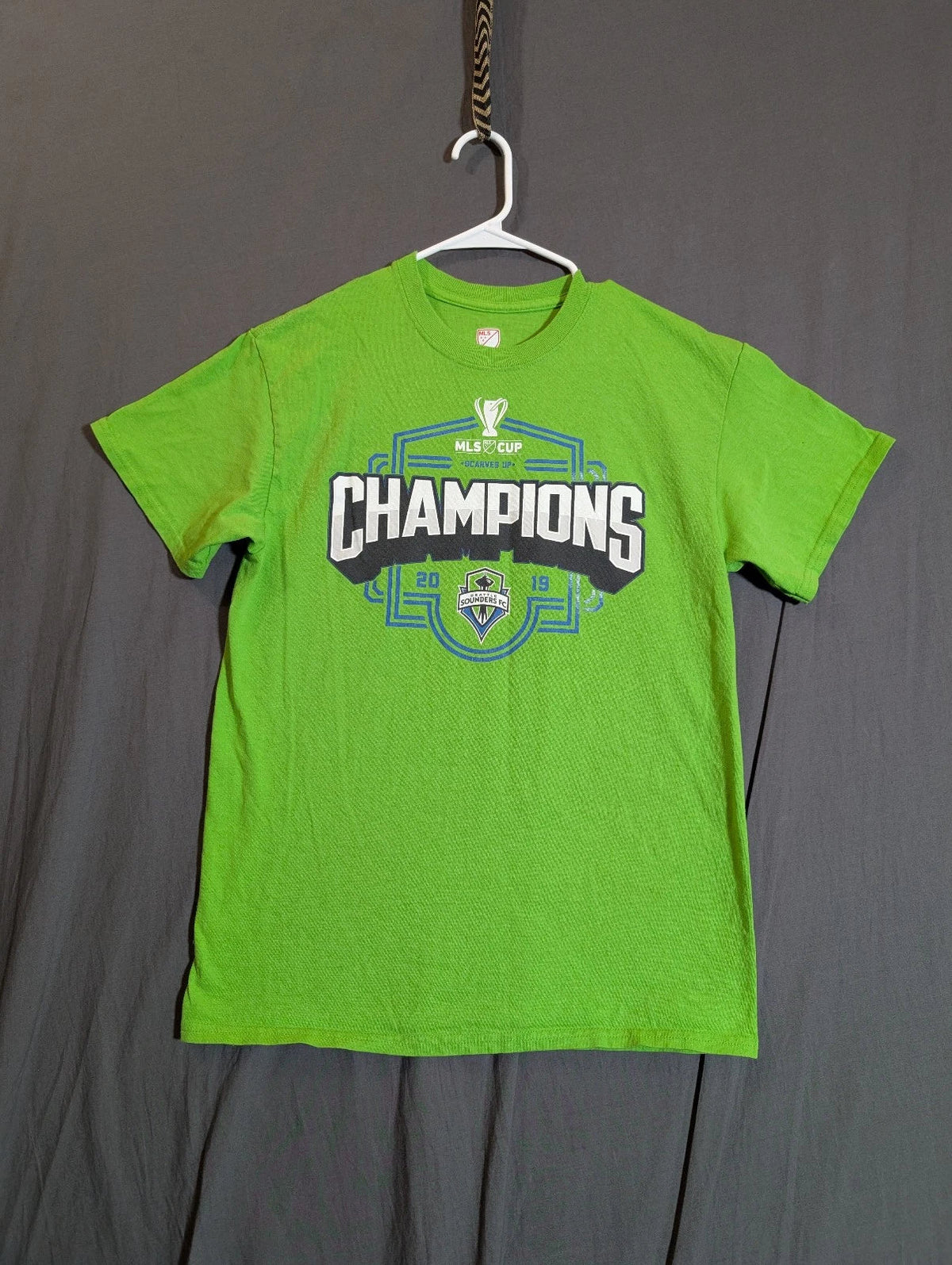 SEATTLE SOUNDERS 2019 MLS CUP CHAMPIONS T SHIRT Major League Soccer Fanatics M Unisex