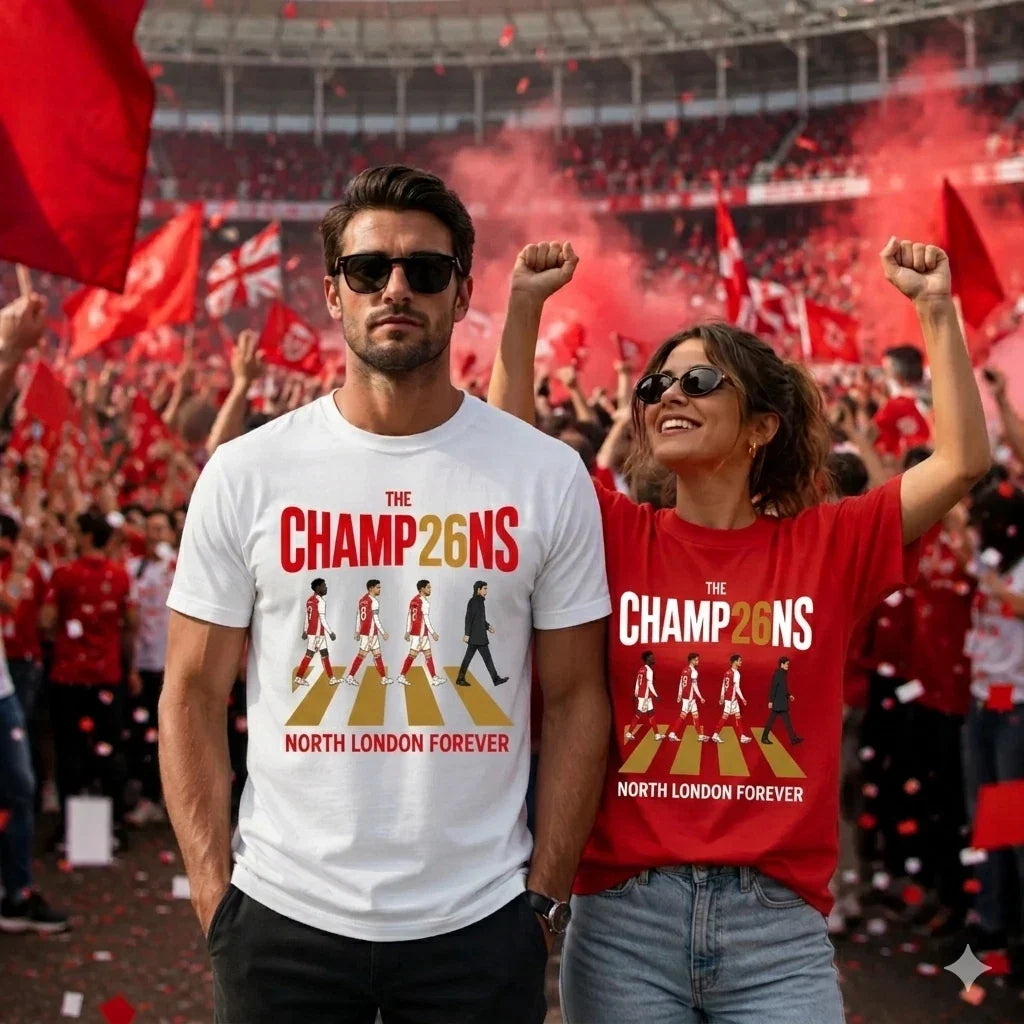 Unisex Premier League Champions 2026 Arsenal Fan Shirt North London Forever Tee Unisex