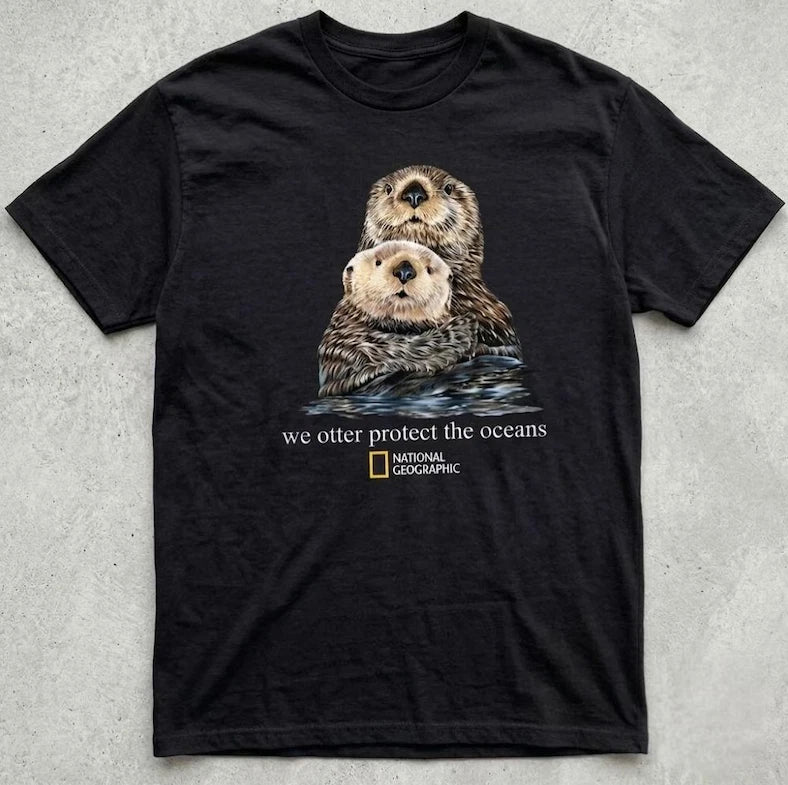 We Otter Protect The Oceans Shirt  Sea Otters Graphic Tee  Nat Geo Nature T-Shir