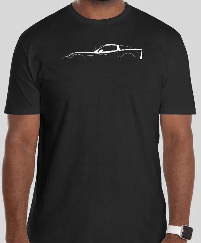 Simple C8 Corvette T Shirt Tee Sport Racing Gift Dad S-2XL TRACK garage Unisex