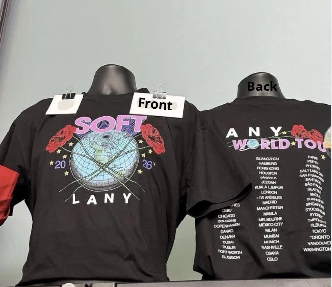 LANY T Shirt A Beautiful Blur Soft Any World Tour 2026 Reprint Unisex