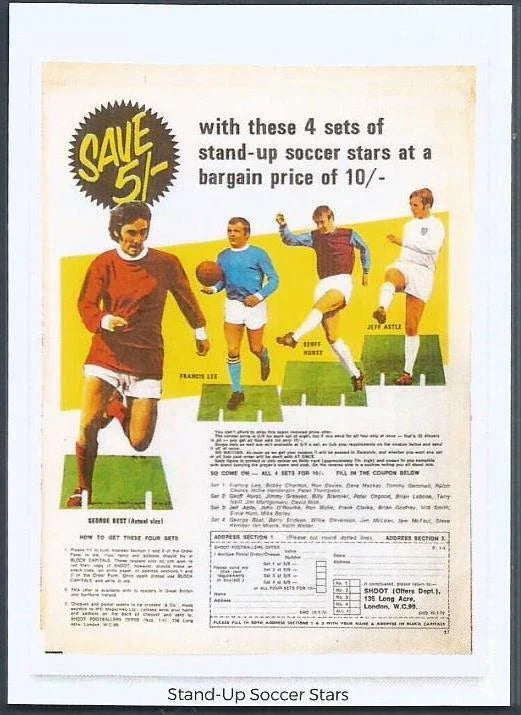 BESTIE75-LIMITED EDITION TRADE CARD-#30-GEORGE BEST STAND-UP SOCCER STARS Unisex
