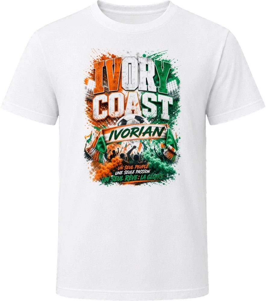 Ivory Coast Ivorian Soccer Football National Supporters T Shirt Unisex