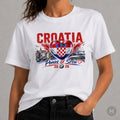 Croatia t shirt flag football 2026 Hrvatska tee gift heart fan top all sizes Unisex