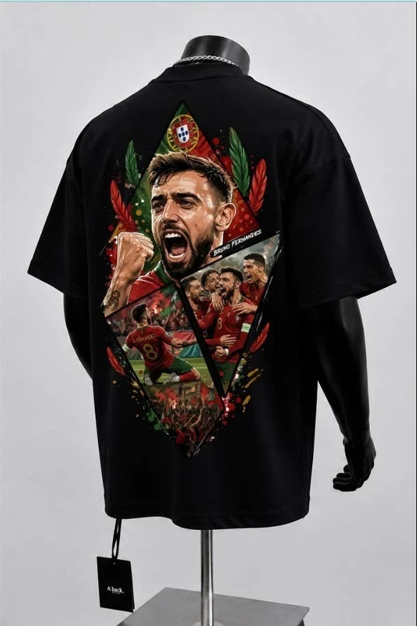 Bruno Fernandes Portugal Soccer Graphic Football Fan Unisex Tee Unisex