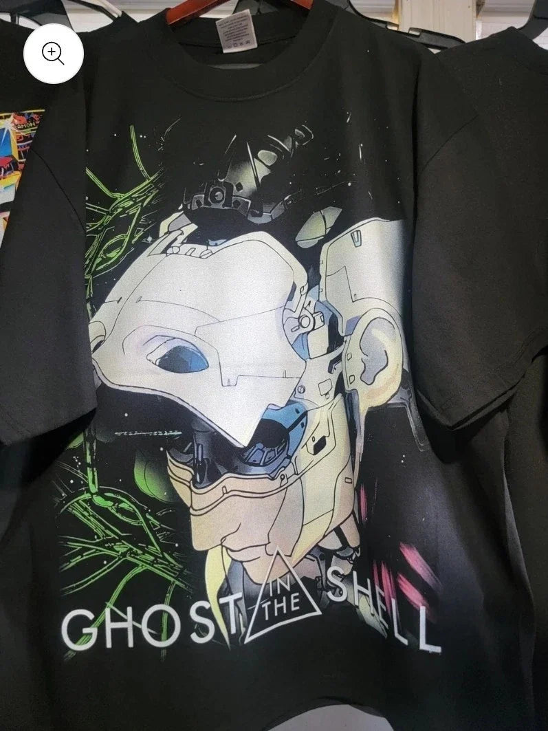 GHOST IN A SHELL A SHAKA HEAVYWEIGHT GARMET DYED T SHIRT "MODERN" Unisex