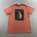Volcom Shirt Mens Large Orange Modern Fit Graphic Stone Logo Tee Short Sleeve Unisex