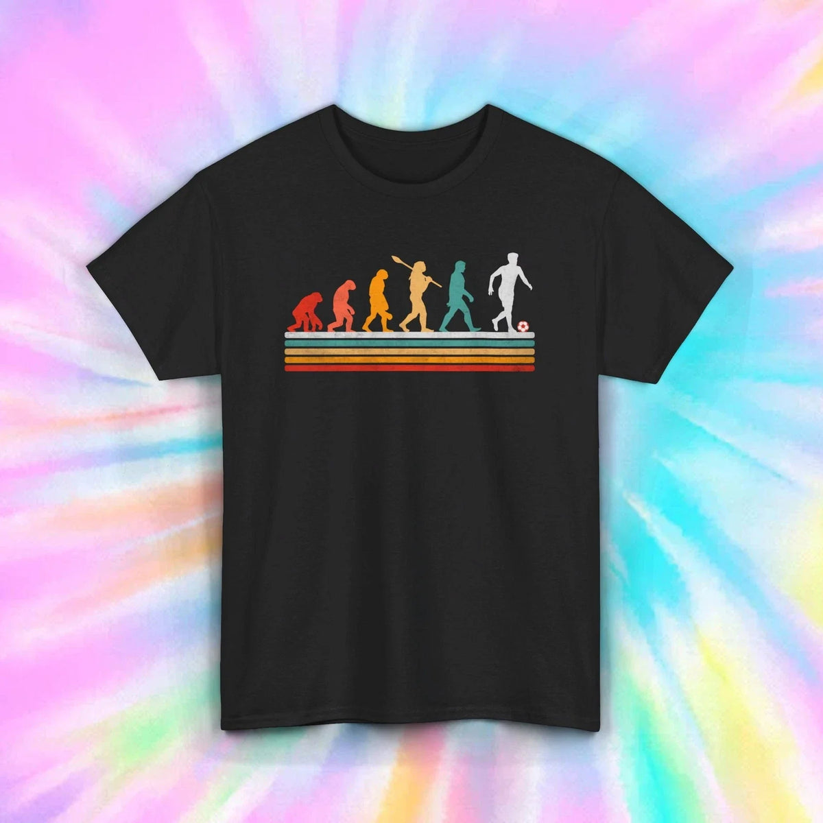 Evolution Soccer Shirt | Retro Sports Lover Graphic Tee | Soccer Player Gift Unisex