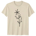 Simple Botanical Flower Line Art Minimalist Floral Birthday Gift Unisex