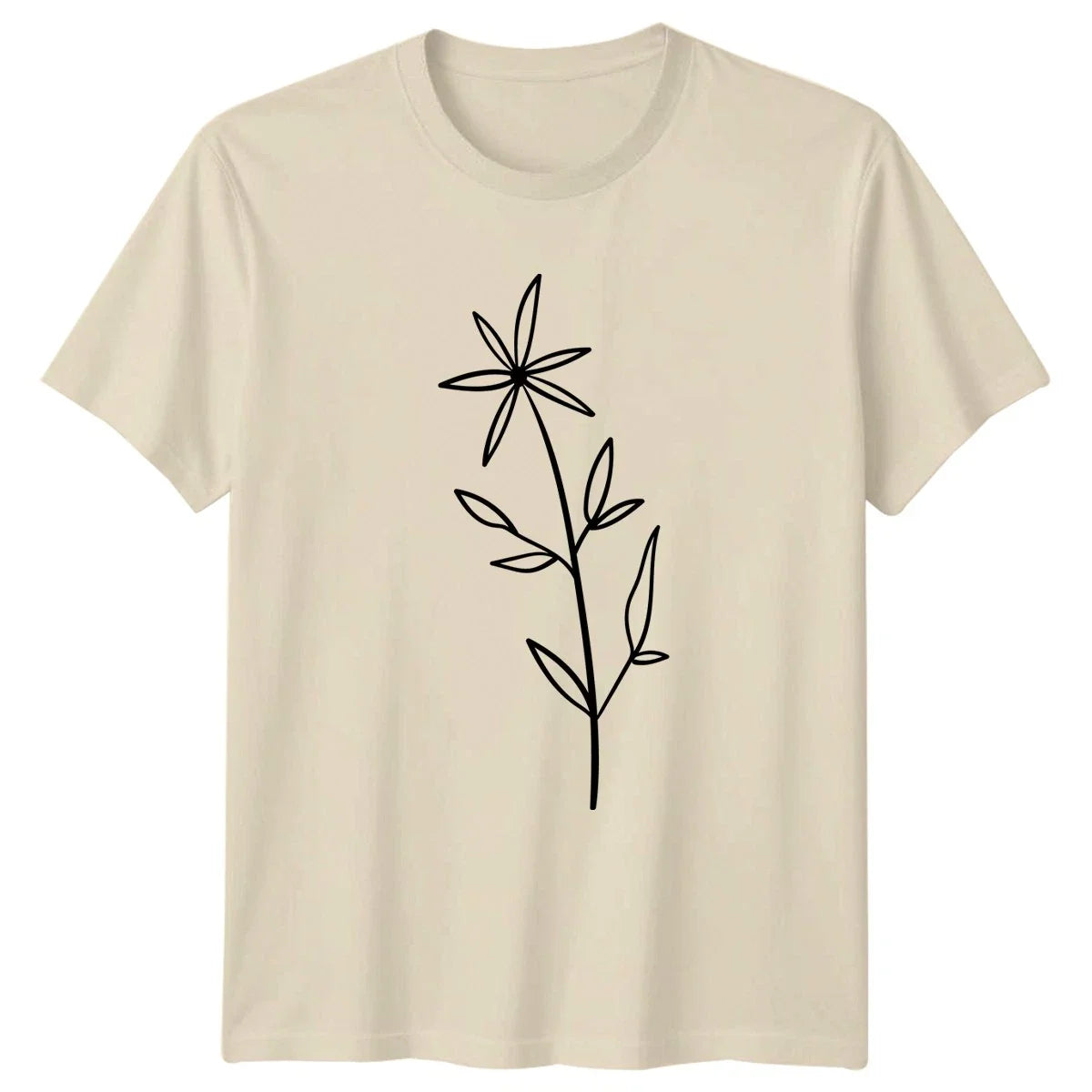 Simple Botanical Flower Line Art Minimalist Floral Birthday Gift Unisex