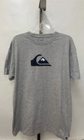 Quiksilver Mens OR Comp Logo Cotton Polyester in Athletic Heather Size L Unisex