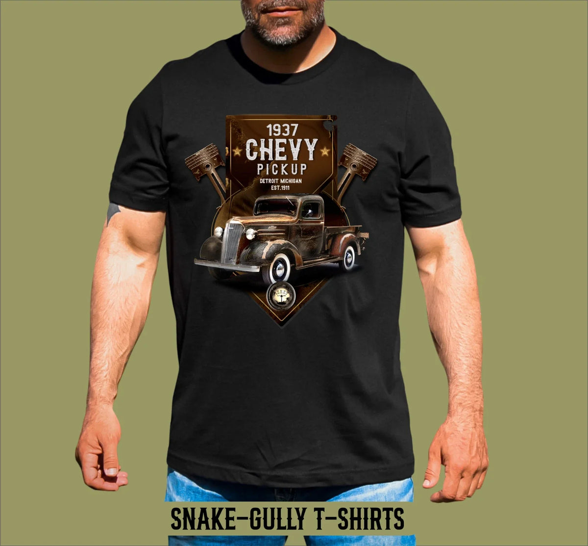 VINTAGE 1937 CHEV PICKUP TRUCK Unisex