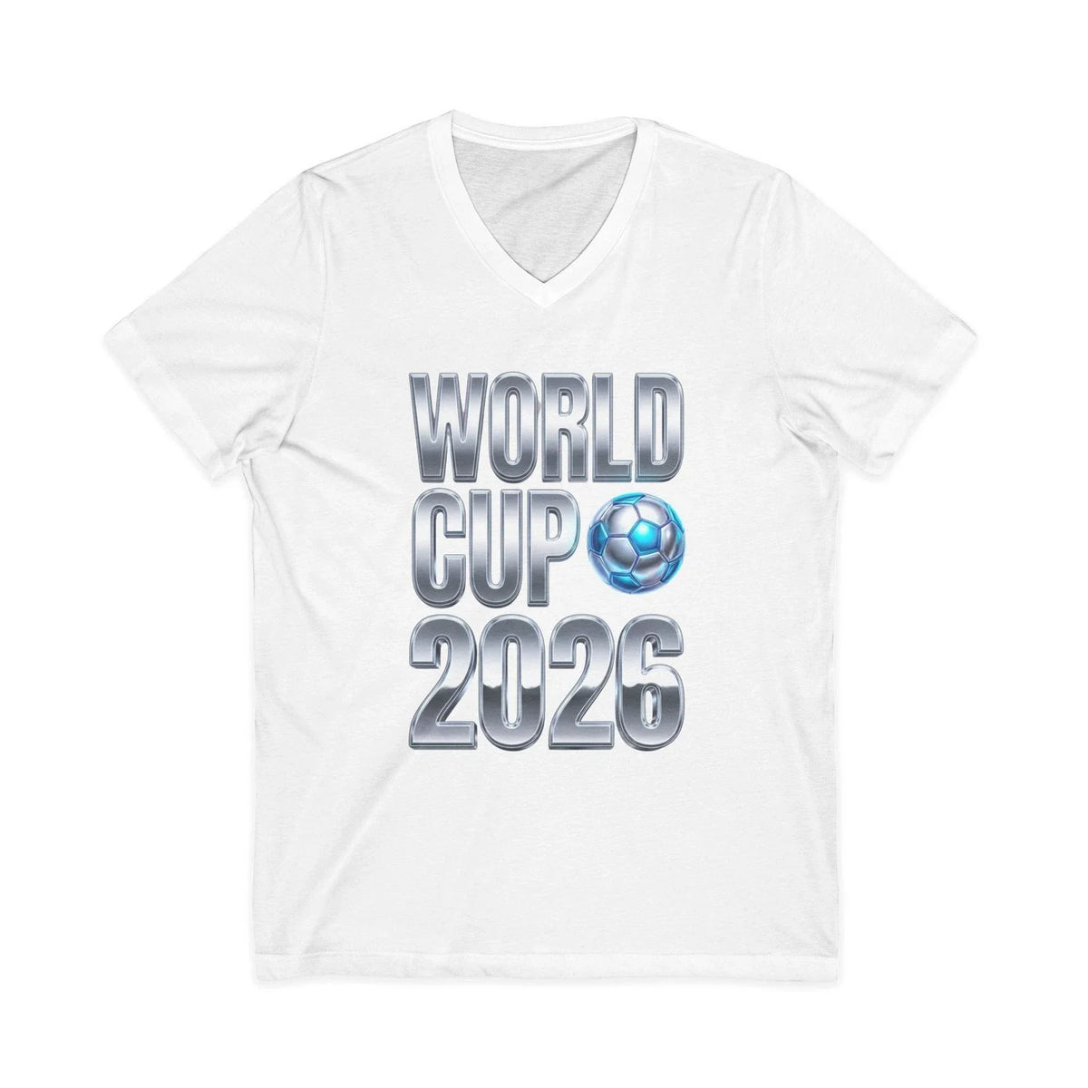World Cup 2026 Soccer Ball Tee | V-Neck Shirt Unisex