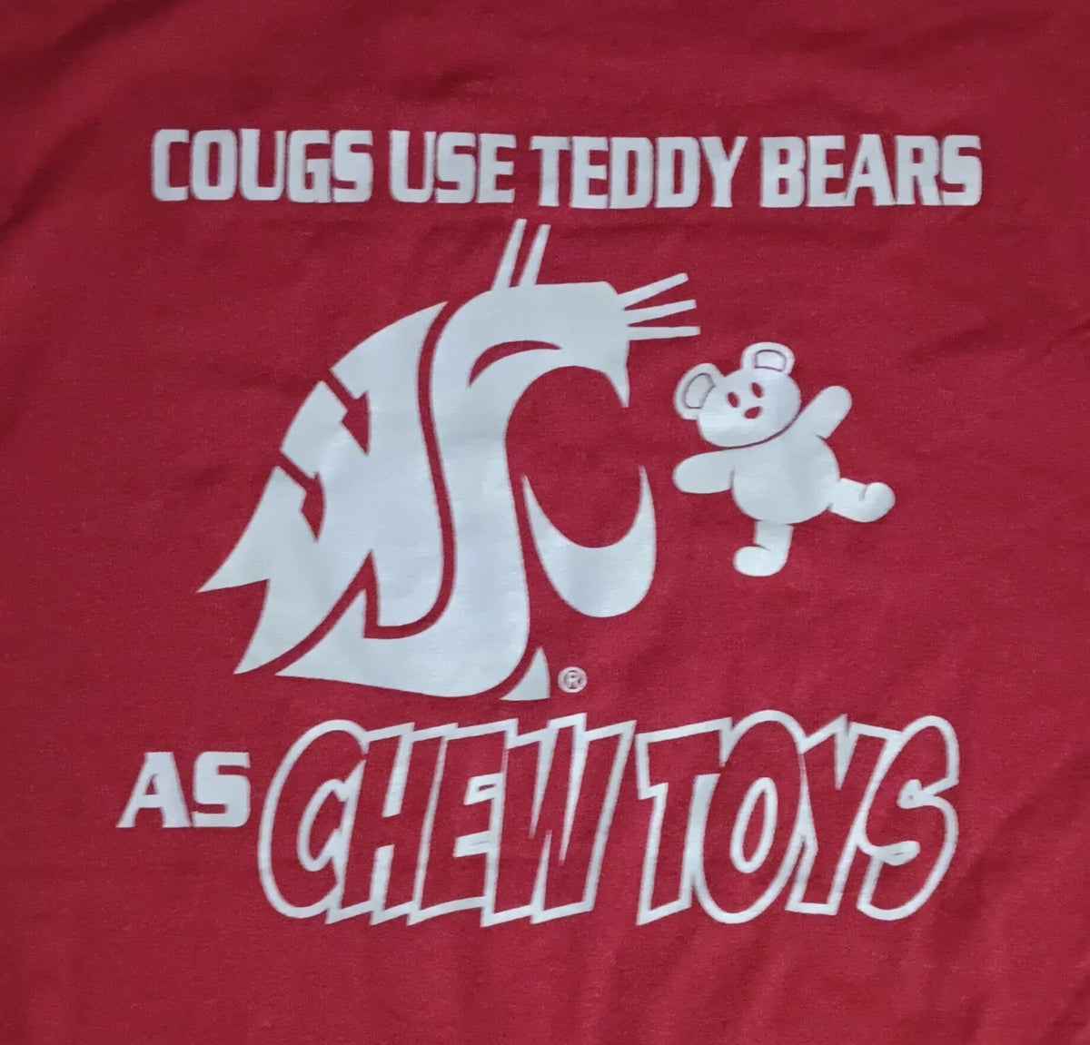 vintage Washington State Cougars Football Cal Bears Chew Toys t shirt college Unisex