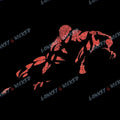 Spider Silhouette — Distressed Red Web Crawler Comic Tee | Vintage Style Unisex
