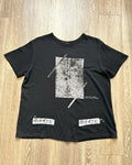 Off White Waves T Shirt Black Men’s S Virgil Abloh Archive Designer 2015 Unisex