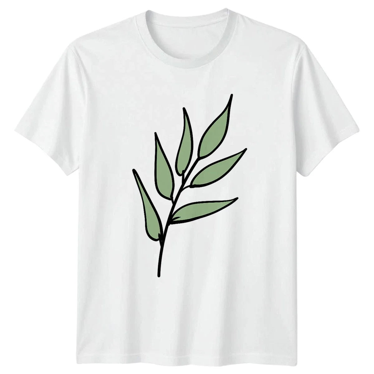 Simple Green Leaf Botanical Design Foliage Nature Birthday Gift Unisex
