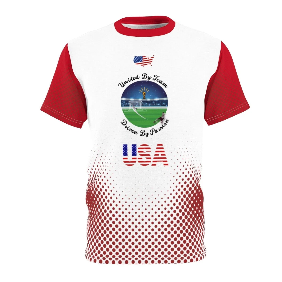 USA Soccer World Cup Fan Jersey - Qatar 2022 (Red/White) Unisex