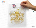 Personalised Football Cup Iron On World Soccer 2026 Country Flag DTF Transfers Unisex