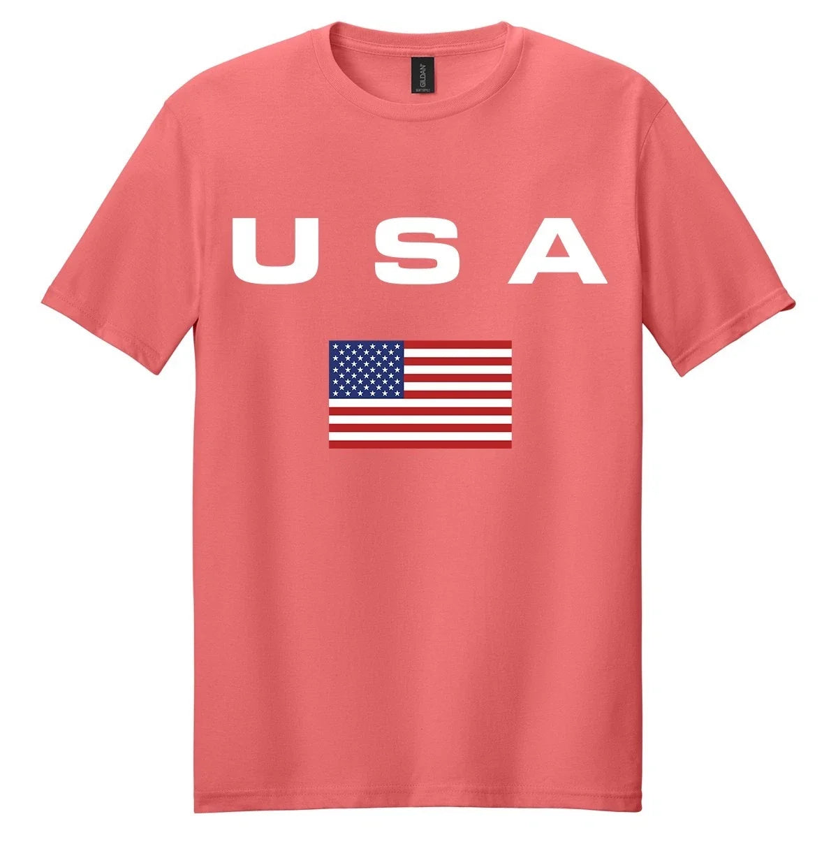 American USA Flag Men's Gym Patriotic Training Bodybuilding Fitness Tee Unisex
