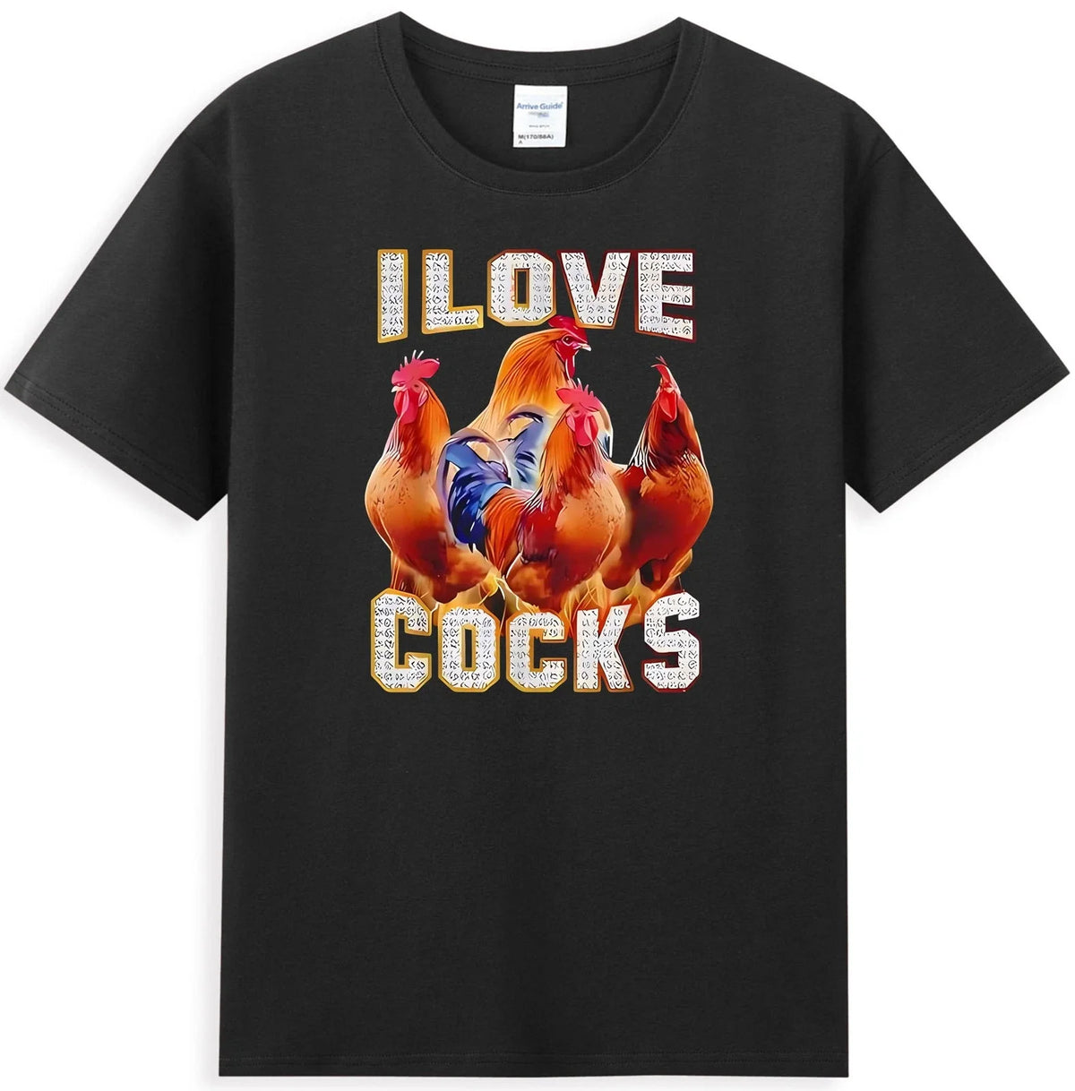 I Love Cocks Funny Chickens Graphic Sarcastic Quote Men's Unisex
