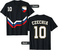 Czechia Soccer Tee, Czechia Number 10 Soccer Czech Soccer 2026 Shirt Unisex