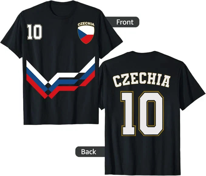 Czechia Soccer Tee, Czechia Number 10 Soccer Czech Soccer 2026 Shirt Unisex