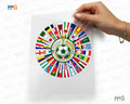 World Flags Iron On DTF Football Cup 2026 USA Canada Mexico Heat Press Transfers Unisex