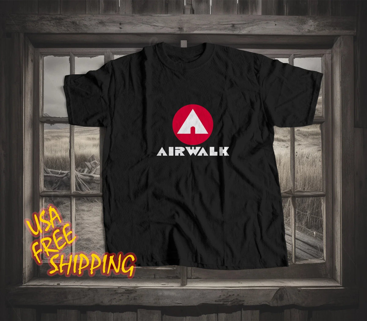 New Funny Airwalk Logo Unisex Made In America S to 5XL Unisex